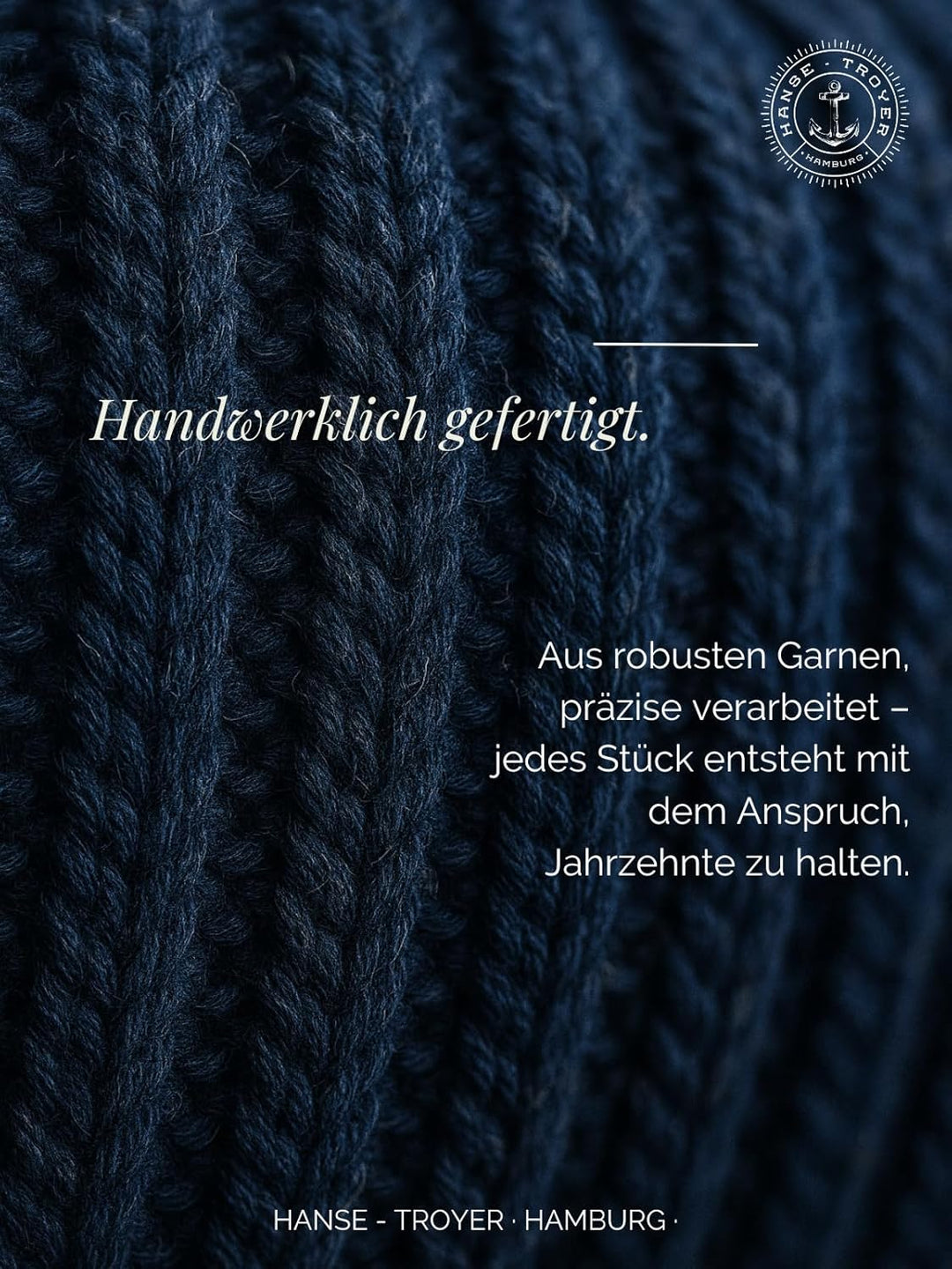 Merino Beanie mit Rippstruktur Strickmütze aus 100% Merinowolle | Warm & atmungsaktiv | Unisex Winte