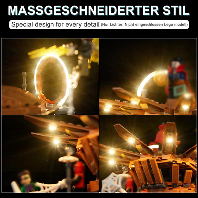 cooldac Led Licht Kit für Lego 76261 Marvel Spider-Mans grosser Showdown (Nur Beleuchtung, Kein Lego