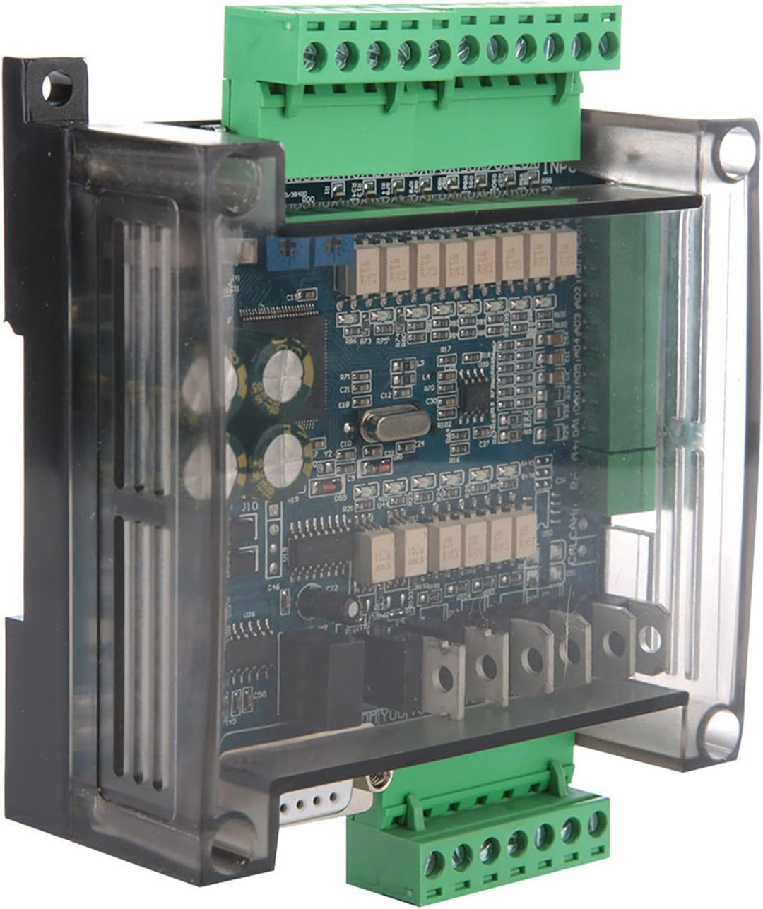 SPS-Industriesteuerplatine FX3U-14MT, speicherprogrammierbare 24-V-DC-SPS-Steuerung, Analog 6AD + 2D