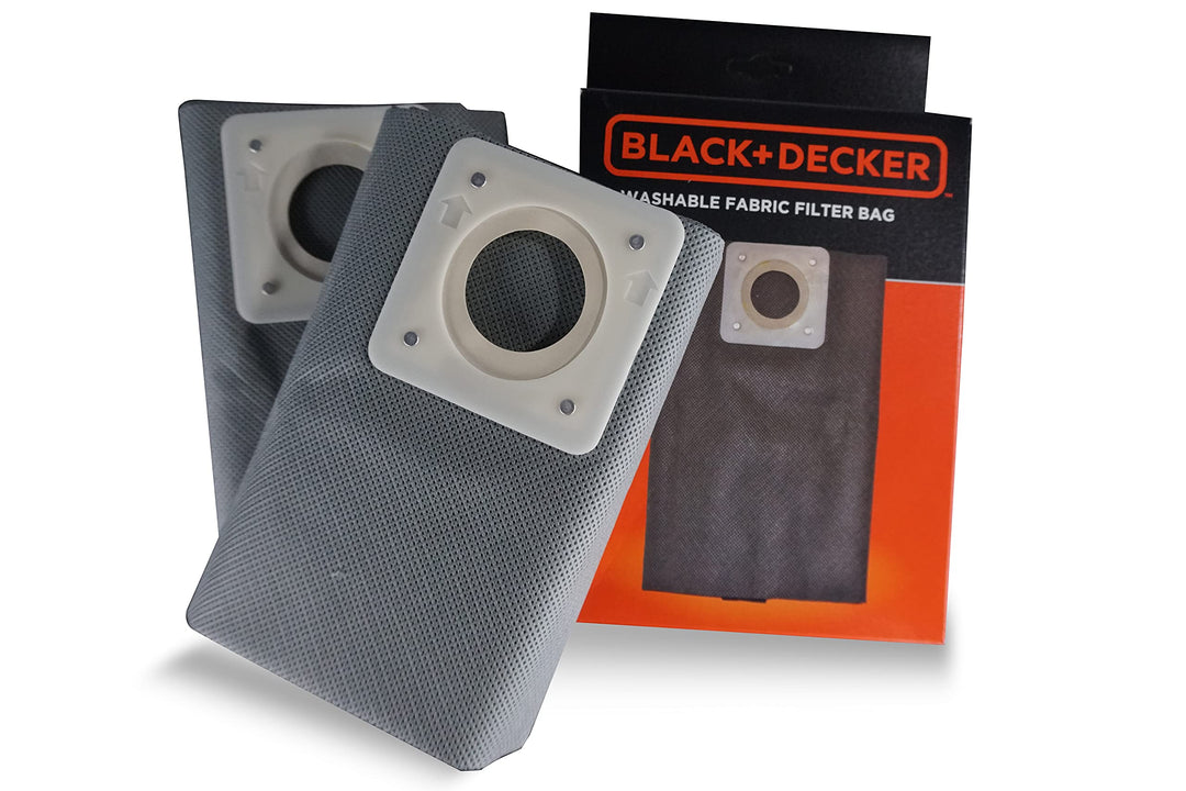Black+Decker, Waschbare Stofffilterbeutel, Fabric, Grau 15-l-Stofffilterbeutel, 15-l-Stofffilterbeut