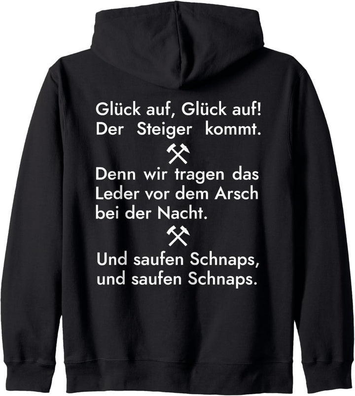 Steigerlied Text T-Shirt für Gelsenkirchen Schalke und Pott Kapuzenjacke