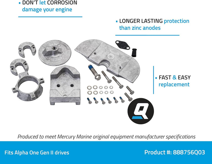 888756Q03 Aluminium-Anoden-Kit – Alpha One Gen II Antriebe