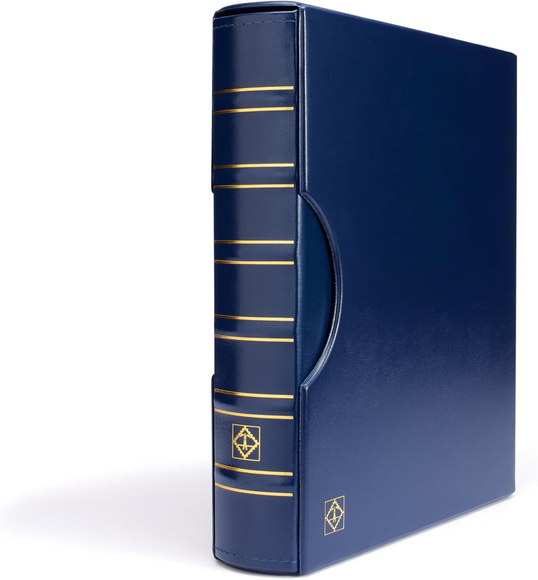 Leuchtturm 301687 Münzalbum GRANDE - Ringbinder zum Selbstgestalten im Classic-Design - inklusive Sc