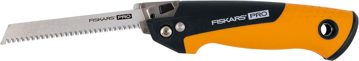 Fiskars Pro Kompakte Klappsäge, Inkl. 2 Sägeblättern, Sägeblattlänge: 15 cm, 13 TPI und 24 TPI, Schw