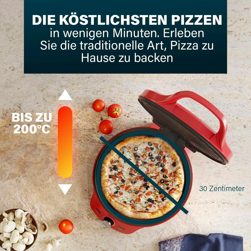 Princess Pizza-Maker – Ø 32 cm – Einstellbarer Thermostat – Multifunktional – Inklusive Grillfunktio