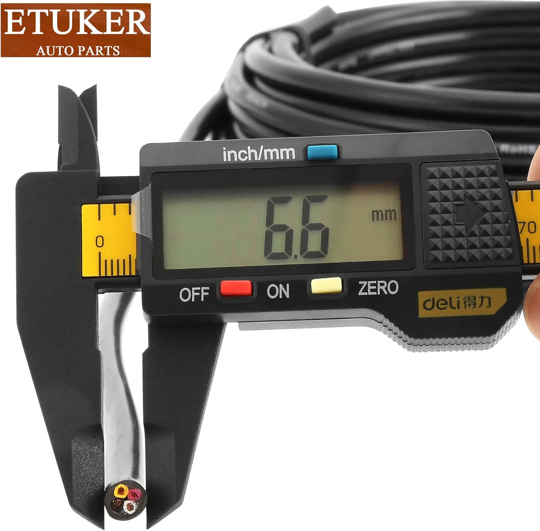 ETUKER Fahrzeugkabel 4 adrig 10M Kabel Anhänger 4 polig Camping Fahrzeugleitung Kabelquerschnitt 4X