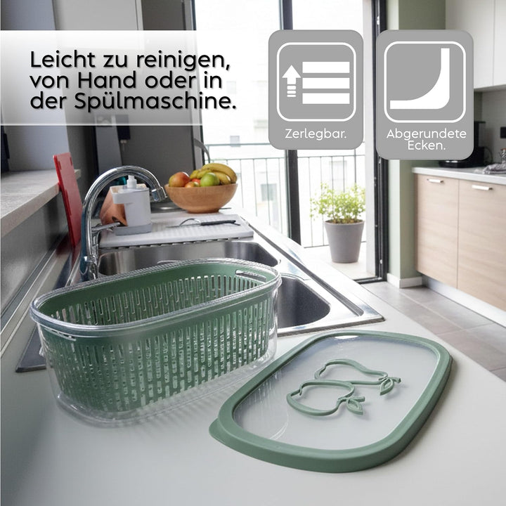 Snips Aroma Keeper Früchte, Kunststoff, Grün, 4 LT - rechteckig 4 LT - rechteckig Grün, 4 LT - recht