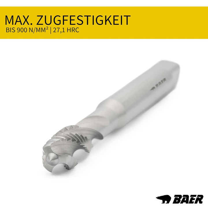 BAER Gewindeschneider Set M3 - M12: HSSE Maschinengewindebohrer Sackloch, Kernlochbohrer: M3 - M12 -