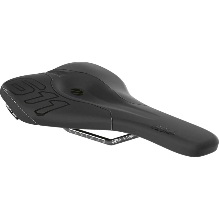 SQlab 611 Ergowave S-Tube, MTB Tech & Trail Fahrradsattel 15 cm Schwarz, 15 cm Schwarz