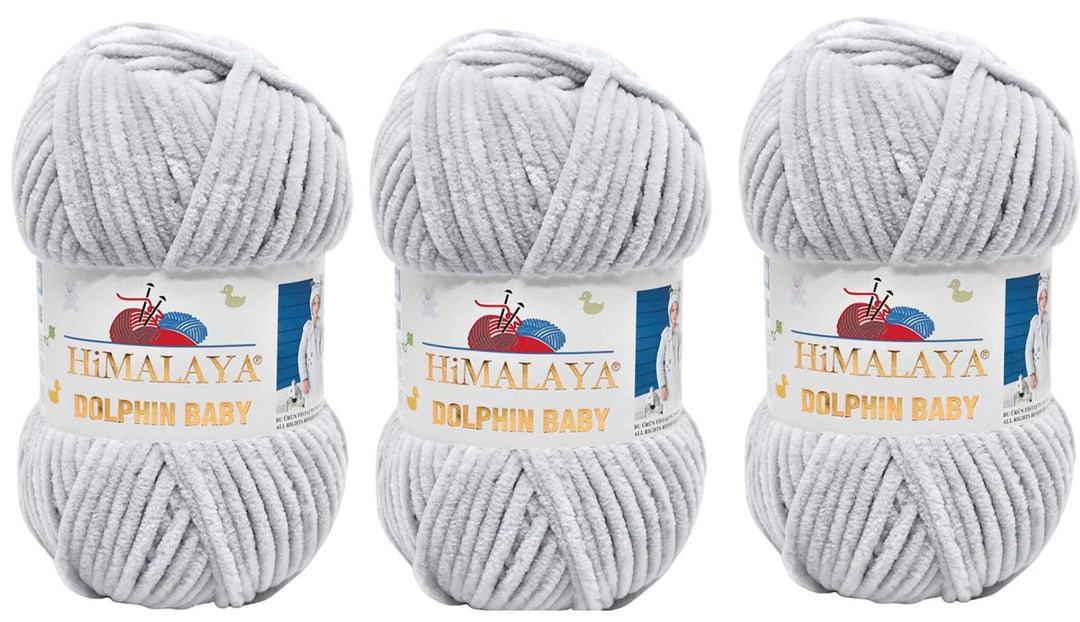 3 Knäuel Himalaya Delphin Baby Garn 395 Yards 3x100g Super Bulky Baby Blanket Garn (80325), 80325
