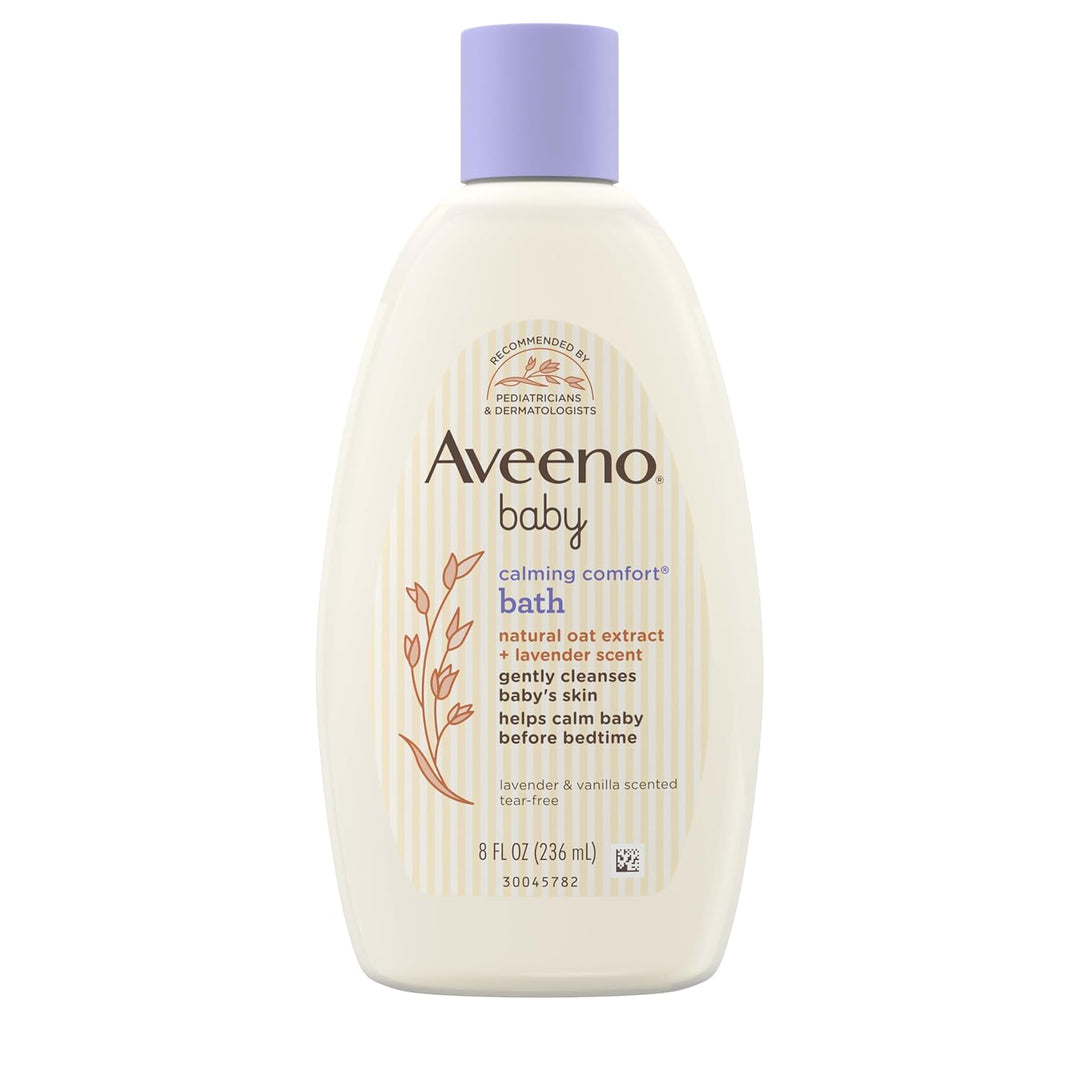 Aveeno Baby Calming Comfort Baby Bath, Lavender and Vanilla, 8 Ounce (Pack of 2) by Aveeno BEAUTY (E