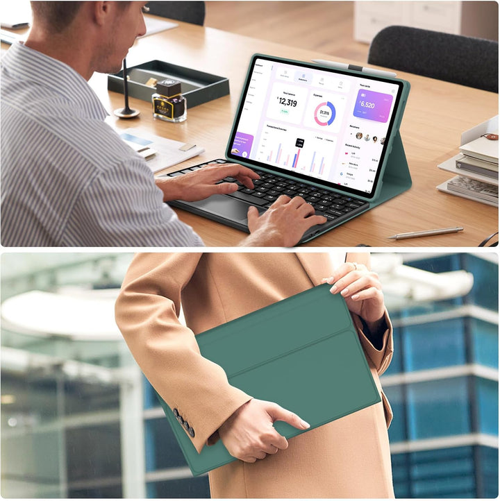 Für Xiaomi Pad 8/8 Pro und Xiaomi Pad 7/7 Pro 11.2 Zoll Hülle Tastatur | Mit Trackpad Magnetisch Abn