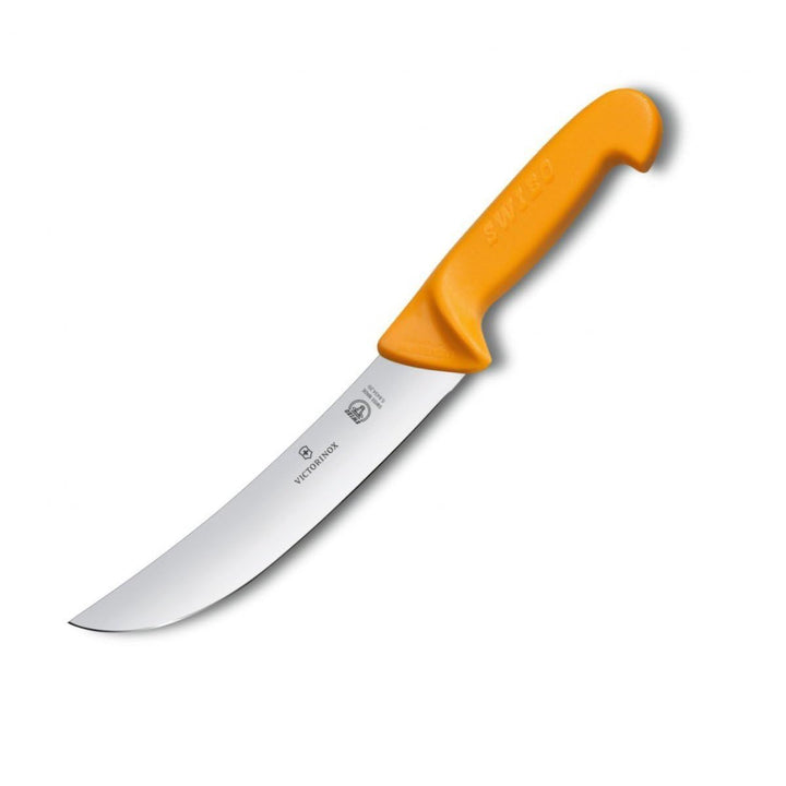 Victorinox, coltello da cucina Swibo con lama normale da 26 cm, manico in nylon, giallo