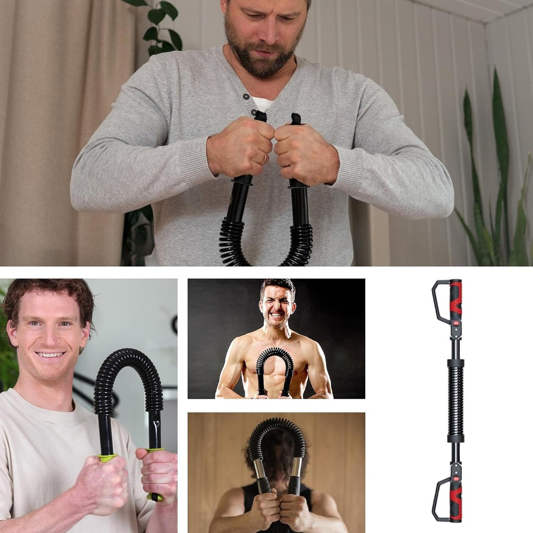 Flkiglm Spring Power Twister Bar - Trainingsgerät Mit Verstellbarem Widerstand - Trainingsgerät Für