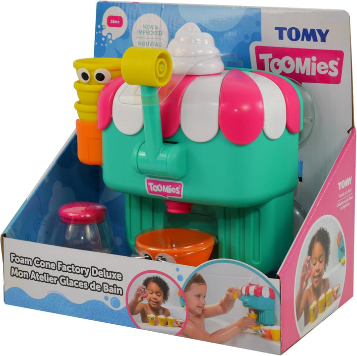Toomies Deluxe Schaumeismaschine Badewannenspielzeug, Wandmontiertes Schaumbad Spielzeug für Kinder,