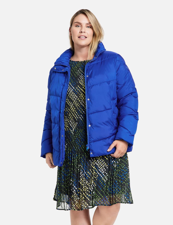 SAMOON Damen 150029-21500 Outdoorjacke Nicht Wolle, Brigth Blue, 44