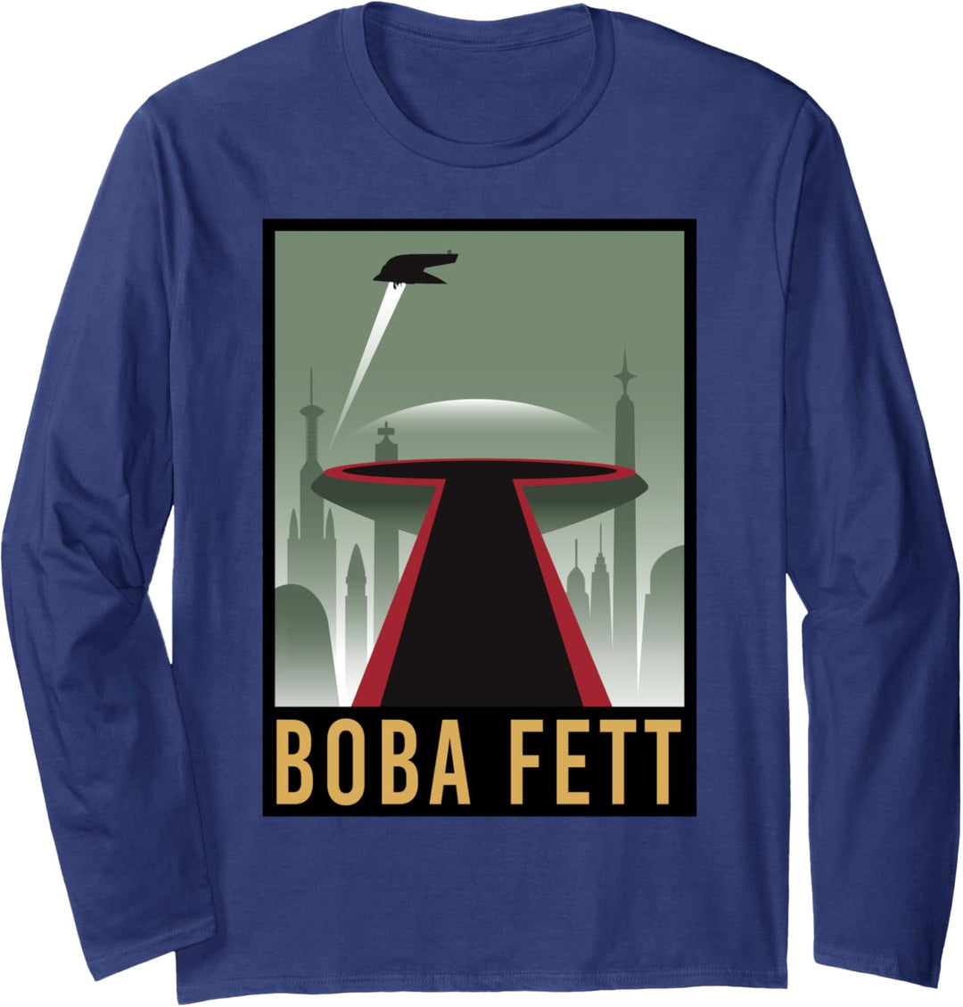 Star Wars Boba Fett Modern Art Poster Langarmshirt