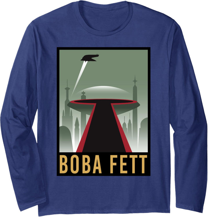 Star Wars Boba Fett Modern Art Poster Langarmshirt