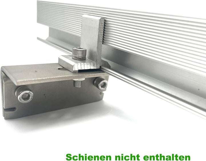 4PCS DACHFALZKLEMME MIT STABILISIERUNGSKLAMMER STEHFALZDACH STEHFALZKLEMME BEFESTIGUNG SOLAR MONTAGE