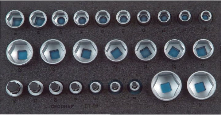 Werkzeugmodul 1500 CT1-19 26-tlg.1/3-Modul Steckschlü.1/2 Zoll GEDORE