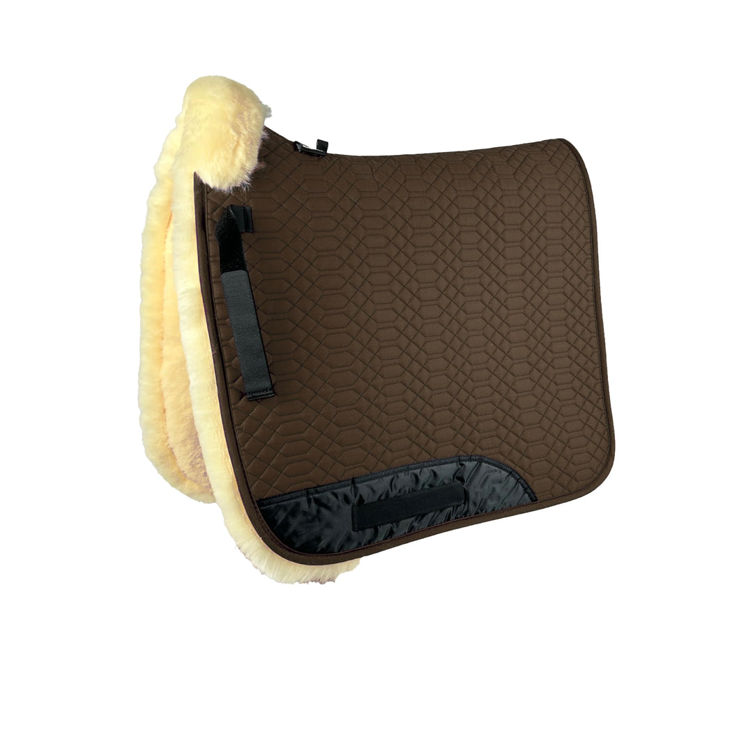 Engel Reitsport Lammfell Schabracke Fully Lined SCHABRA2-D-MOC-MED Stoff moccabraun Fell med. Dressu