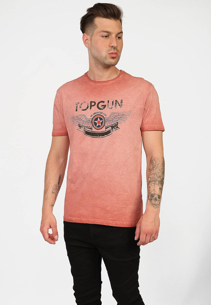 Top Gun Herren T-Shirt Construction Tg20191039 Red,XL