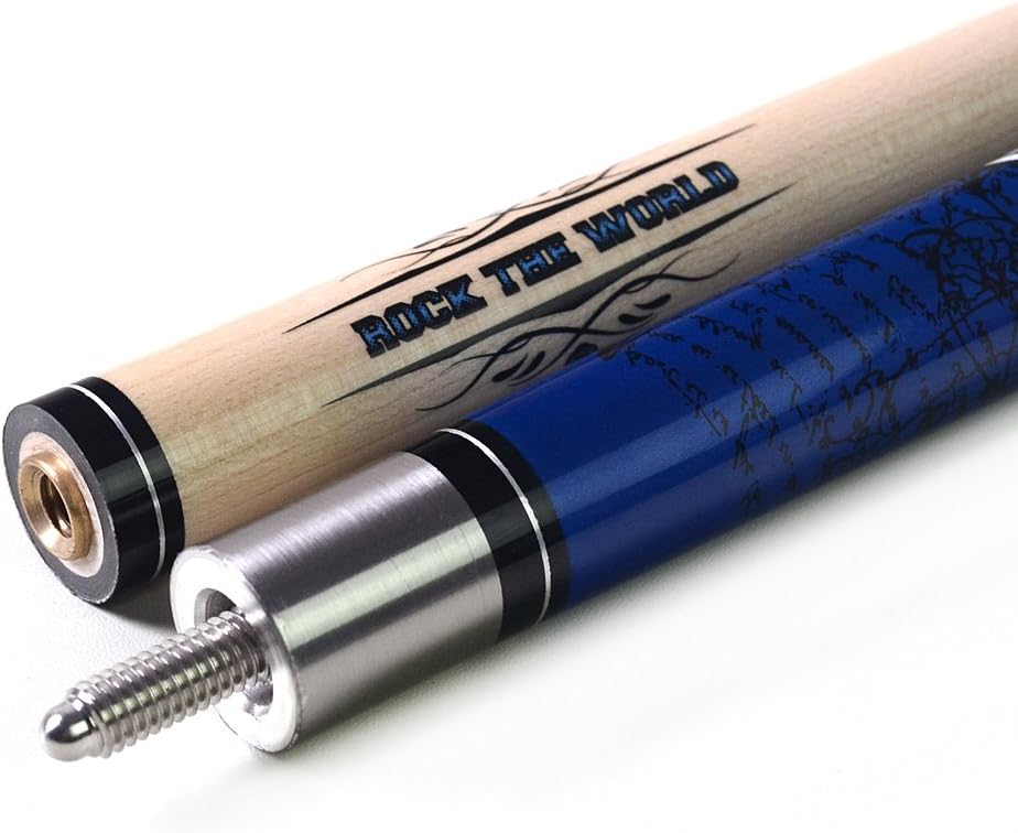 CUESOUL Rockin Series 57 "21 Unzen Maple-Pool Queue Set mit Gewindeschoner/Wellenschutz und Cue Hand