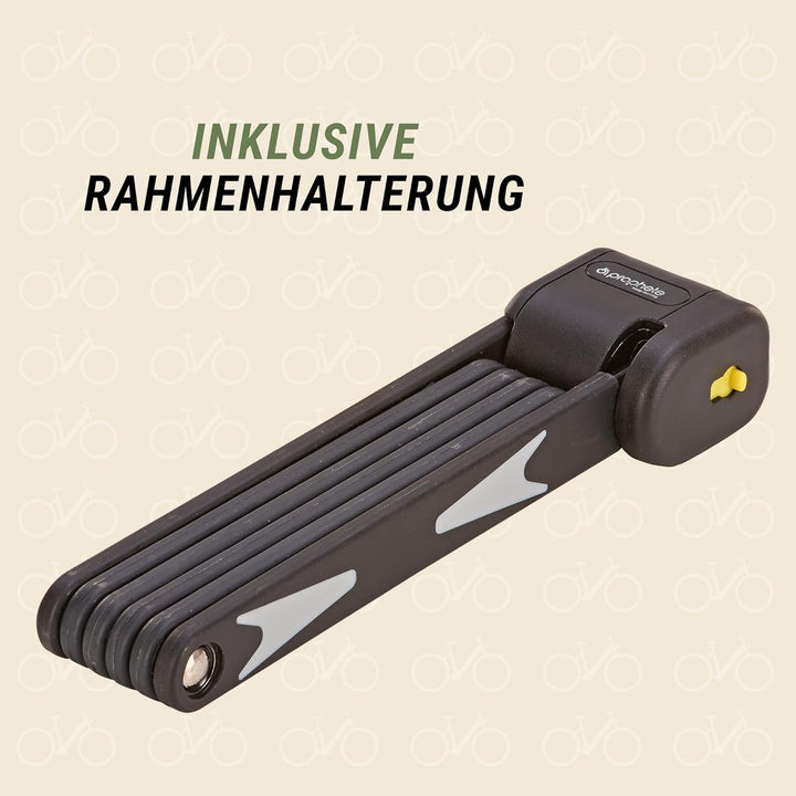 Prophete Fahrradschloss, Faltschloss, Art** Zertifiziert, Länge 90cm, Farbe schwarz