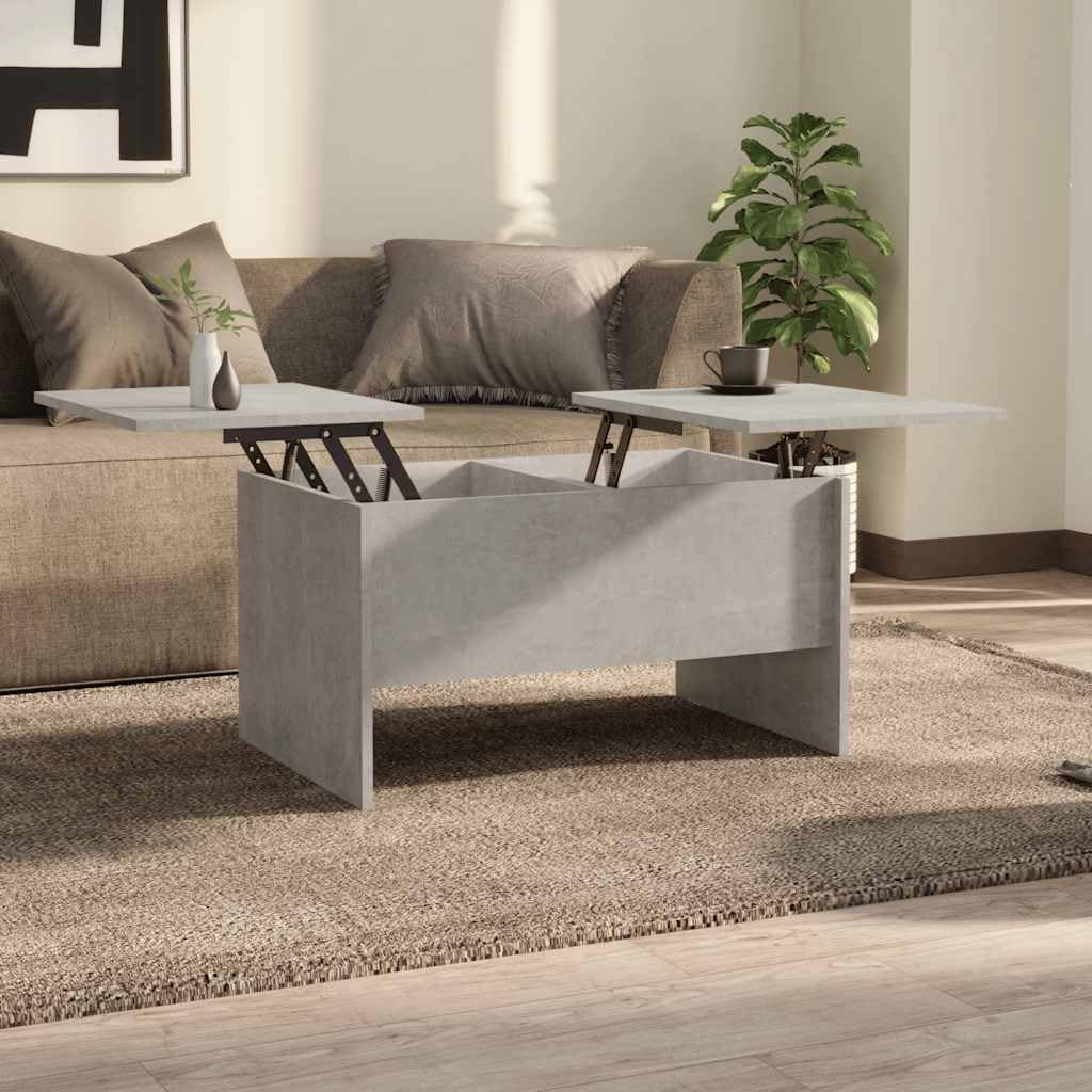 vidaXL Couchtisch Höhenverstellbar Kaffeetisch Beistelltisch Wohnzimmertisch Sofatisch mit Stauraum
