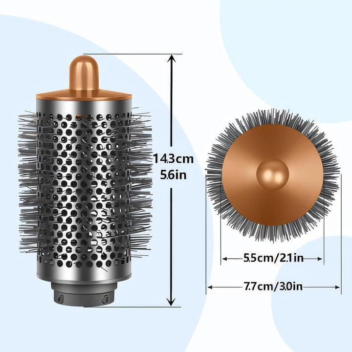 Grosse Runde Volumenbürste für Dyson Airwrap HS01/HS05/HS08, für schlaffes flaches Haar, mit langen
