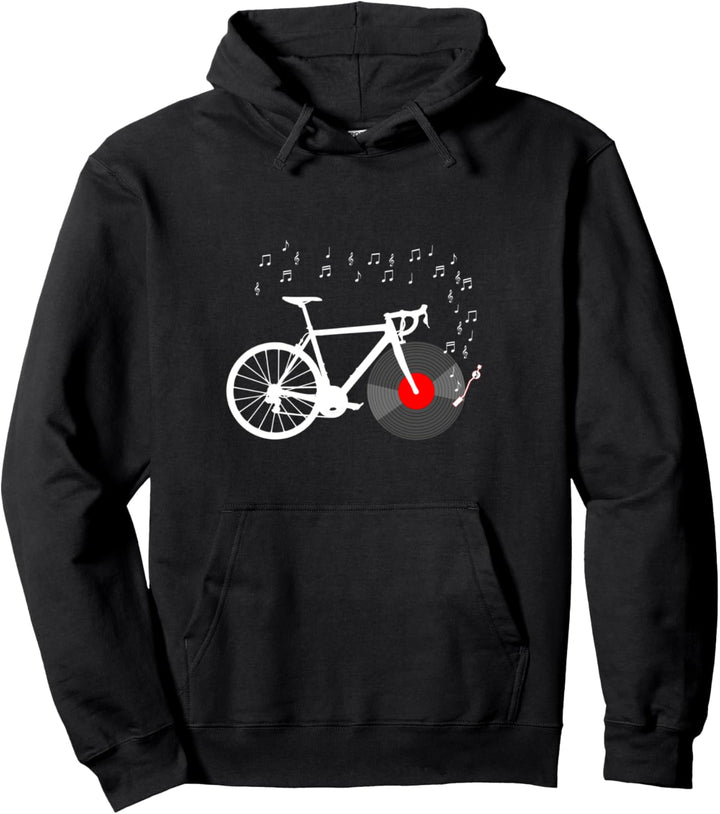 Vinyl-Schallplattenspieler für Fahrradfahrer, Rennrad Pullover Hoodie