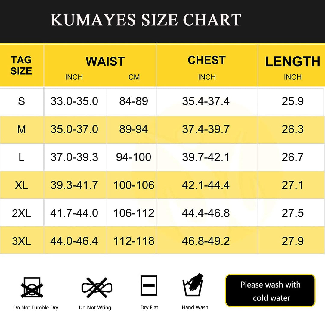 KUMAYES Herren Sauna Schweiss Weste Bauchweggürtel Neopren Fitness Korsett Bauchweg Shirt mit Sauna