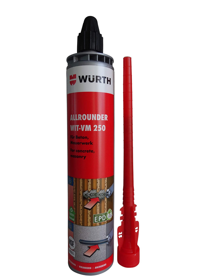 Würth Injektionsmörtel Beton und Mauerwerk DBL-MOERT-(WIT-VM250)-300ML 1 Stück, Grau