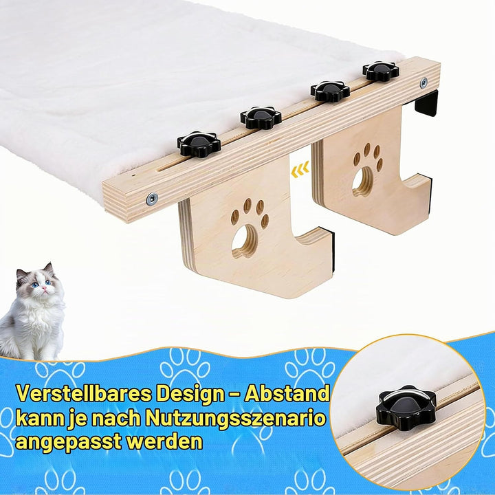 Heizungsliege Hängende Katzenhängematte, Holz Hängematte Katze Heizung, Katzenbett Hängen, Fensterba