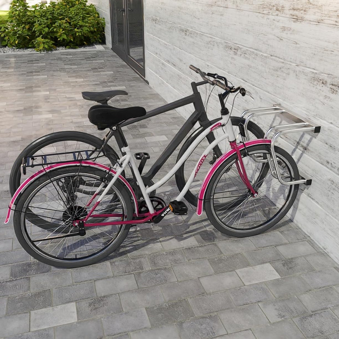 Fahrradständer für 2 Fahrräder | Stahl-Multi-Aufstellständer | Rostfreier Ständer für Mountainbike,