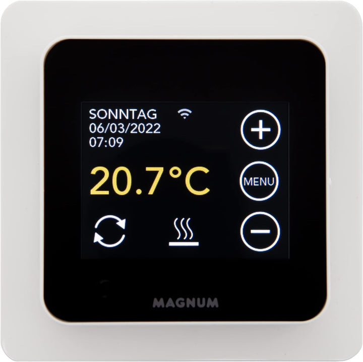 MRC WiFi Smart Thermostat/Raumregler mit Bodenfühler für Fussbodenheizung, Elektro-Heizung, Konvekto