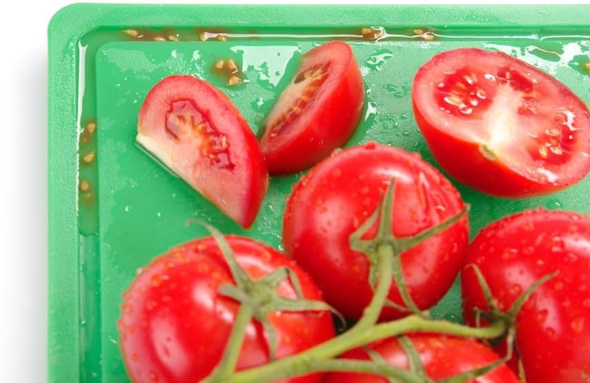 HENDI Schneidbretter, HACCP, Beidseitig Nutzbar, Eine Seite Glatt-eine Seite Mit Saftrille, Für Obst