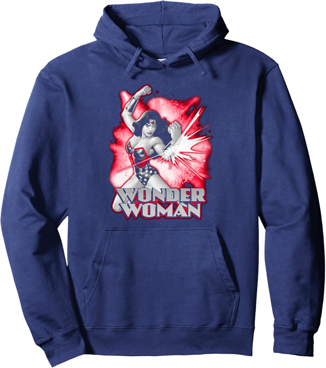 Wonder Woman Red & Gray Pullover Hoodie