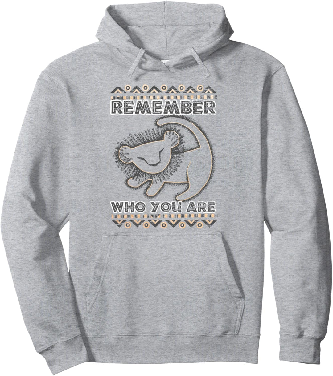 Disney Lion King Remember Who You Are Geometric Portrait Pullover Hoodie