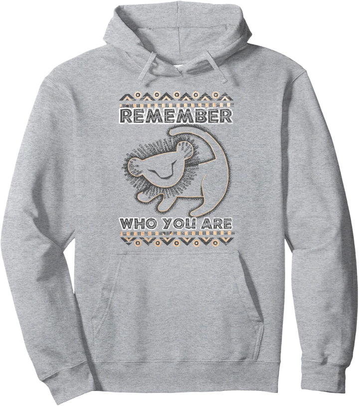 Disney Lion King Remember Who You Are Geometric Portrait Pullover Hoodie