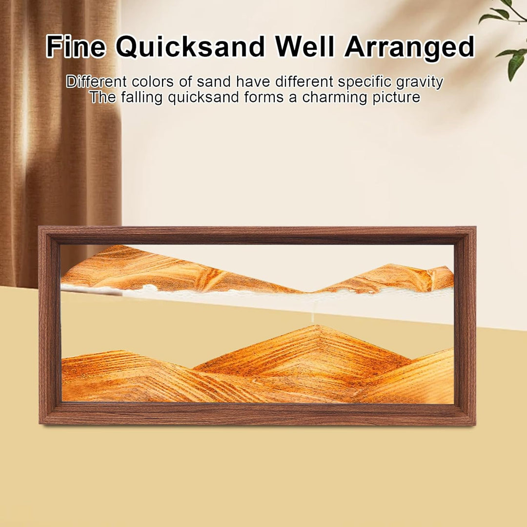 AzureLeap Sandbilder zum Drehen 3D Sandscape die Sandkunst in Tiefsee Fliessende Sandmalerei Sandbil