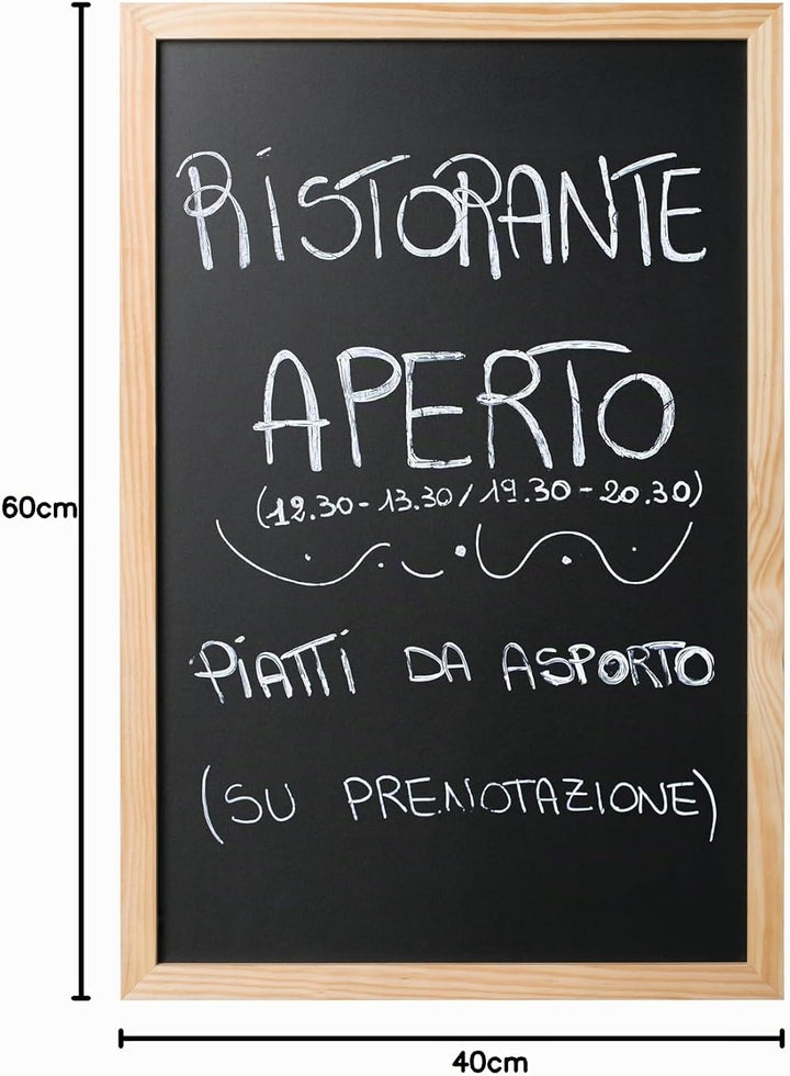 Bi-Office, Blackboard Back2Chalk Essentials, Kreidetafel mit Kiefer Rahmen, 60x40cm 60x40cm Kieferra