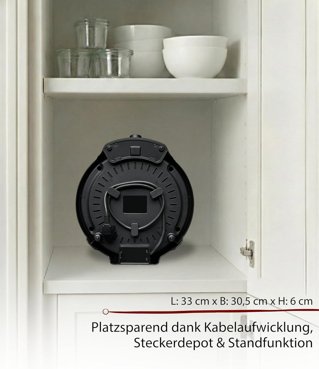 Cloer 6625 Pancake Maker, Mini Pancakes, für 4 kleine Pfannkuchen je 11 cm Ø, 1200 W, Antihaftbeschi