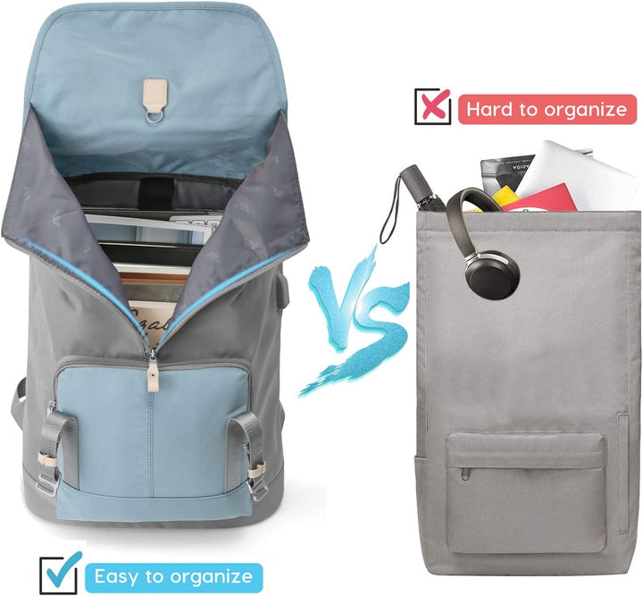 YAMTION Laptop Rucksack 17 Zoll für Damen &amp; Herren,Rucksack Schule Mädchen Schulrucksack Frauen Schu