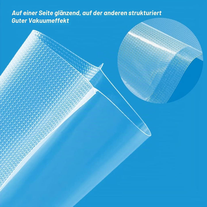 200 Stück Vakuumierbeutel 10x15/15x20/20x25/20x30, Gefrierbeutel, Sous Vide Beutel, BPA-Frei, Eingep