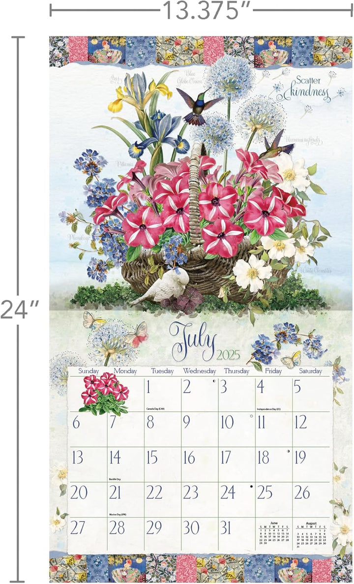LANG Garden Botanicals 2025 Wandkalender (25991002014), 2025
