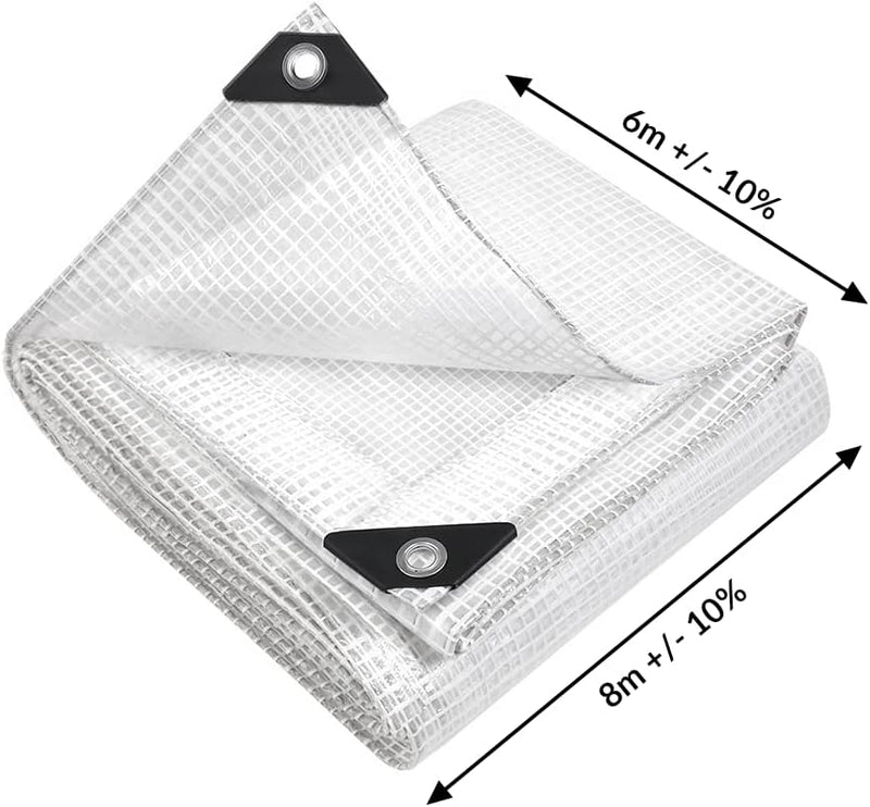 Plane Abdeck-Plane Wasserdicht Gewebe-Plane mit Ösen - Tarp - Schutzplane für alle Wetterbedingungen