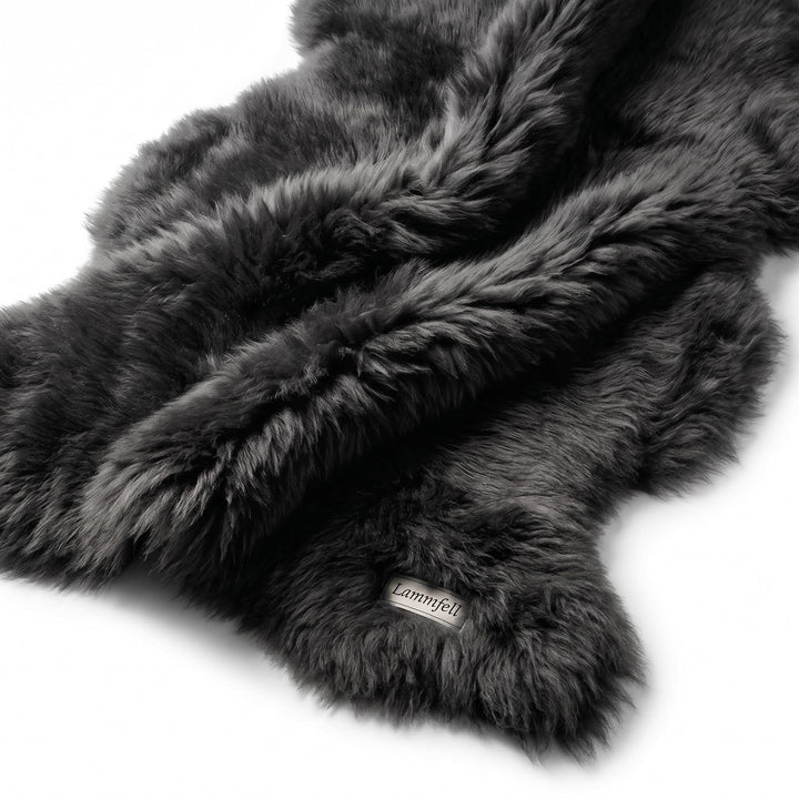 Premium Lammfell Schaffell von LANABEST. Echtes Fell mit ganz zarter Wolle. Kuschelfell, geruchsarm,