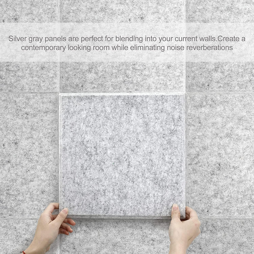 12 Stück Akustikplatten Akustische Schalldämmplatten Schallabsorber Platten Akustikpaneele zur effek