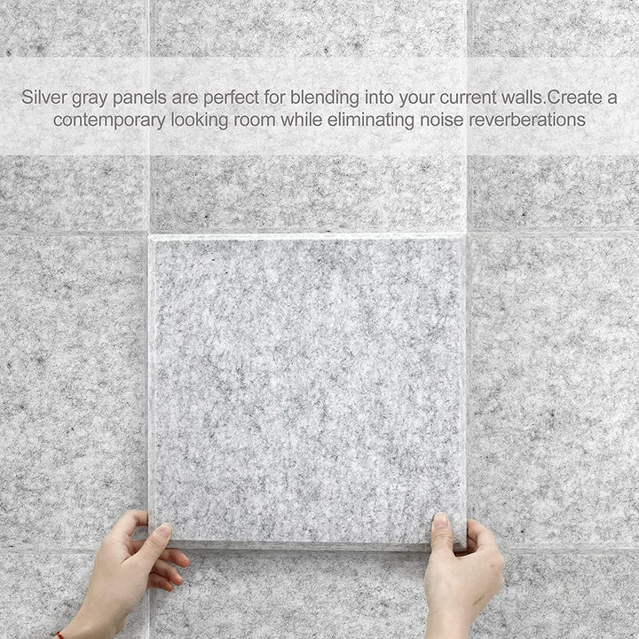 12 Stück Akustikplatten Akustische Schalldämmplatten Schallabsorber Platten Akustikpaneele zur effek